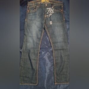 Affliction Men's Dark Blue Slim Jeans